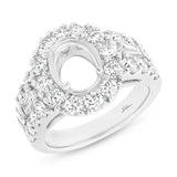 2.30ct 18k White Gold Diamond Semi-mount Ring