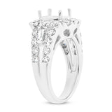 2.30ct 18k White Gold Diamond Semi-mount Ring