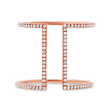 0.22ct 14k Rose Gold Diamond Lady's Ring Size 8.5
