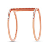 0.22ct 14k Rose Gold Diamond Lady's Ring Size 8.5