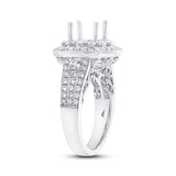 1.14ct 14k White Gold Diamond Semi-mount Ring