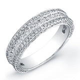 1.30ct 18k White Gold Diamond Lady's Band Size 7