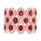 0.92ct Diamond & 2.65ct Ruby 14k Rose Gold Ring