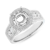 1.50ct 18k White Gold Diamond Semi-mount Ring