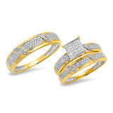 0.40ct 14k Yellow Gold Diamond Trio Set