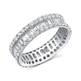 2.80ct 14k White Gold Diamond Eternity Band Size 5