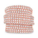 2.66ct 14k Rose Gold Diamond Lady's Ring