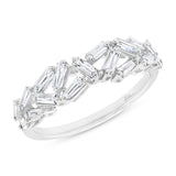 0.61ct 14k White Gold Diamond Baguette Lady's Band
