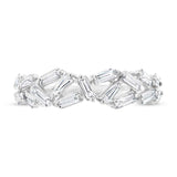 0.61ct 14k White Gold Diamond Baguette Lady's Band