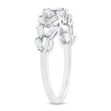 0.61ct 14k White Gold Diamond Baguette Lady's Band