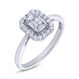 0.36ct 18k White Gold Diamond Lady's Ring Size 11