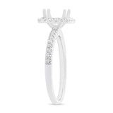 0.38ct 18k White Gold Diamond Semi-mount Ring