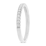 0.20ct 18k White Gold Diamond Lady's Band Size 6