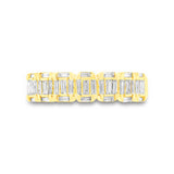 0.53ct 14k Yellow Gold Diamond Baguette Lady's Band