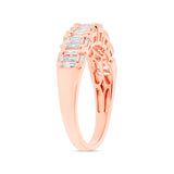 0.53ct 14k Rose Gold Diamond Baguette Lady's Band