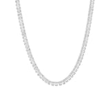8.77ct 18k White Gold Diamond Baguette Necklace