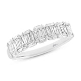 0.58ct 18k White Gold Diamond Baguette Lady's Ring