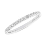 0.17ct 18k White Gold Diamond Lady's Band
