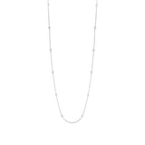 1.08ct 14k White Gold 36" Diamonds By The Yard Chain