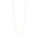 1.08ct 14k Yellow Gold 36" Diamonds By The Yard Chain
