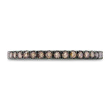 0.43ct 14k Black Rhodium Gold Champagne Diamond Lady's Band