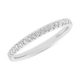 0.22ct 18k White Gold Diamond Lady's Band Size 6.5