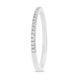 0.25ct 18k White Gold Diamond Lady's Band Size 7.25