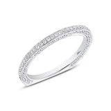 0.65ct 18k White Gold Diamond Lady's Band Size 7.5
