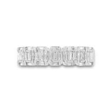 0.53ct 14k White Gold Diamond Baguette Lady's Band