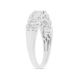 0.53ct 14k White Gold Diamond Baguette Lady's Band