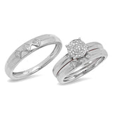 0.17ct 14k White Gold Diamond Trio Set