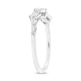 0.36ct 14k White Gold Diamond Baguette Lady's Band Size 6