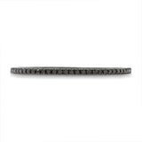 0.10ct 14k Black Rhodium Gold Black Diamond Lady's Band Size 4.5