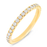 0.43ct 14k Yellow Gold Diamond Lady's Band Size 8
