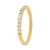 0.43ct 14k Yellow Gold Diamond Lady's Band Size 8