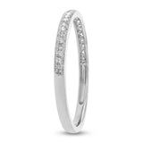 0.12ct 14k White Gold Diamond Lady's Band