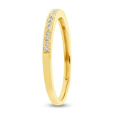 0.11ct 14k Yellow Gold Diamond Lady's Band