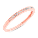 0.11ct 14k Rose Gold Diamond Lady's Band