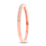 0.11ct 14k Rose Gold Diamond Lady's Band