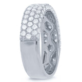 1.30ct 14k White Gold Diamond Lady's Pave Band Size 6