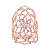 1.15ct 14k Rose Gold Diamond Lace Lady's Ring
