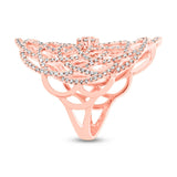 1.15ct 14k Rose Gold Diamond Lace Lady's Ring