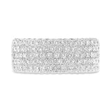 1.63ct 14k White Gold Diamond Lady's Pave Band Size 5