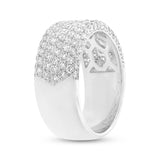 1.63ct 14k White Gold Diamond Lady's Pave Band Size 5