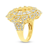 3.52ct 18k Yellow Gold Diamond Semi-mount Ring Size 7.5