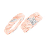 0.28ct 14k Rose Gold Diamond Trio Set