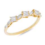 0.36ct 14k Yellow Gold Diamond Baguette Lady's Band