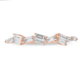 0.36ct 14k Rose Gold Diamond Baguette Lady's Band