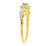 0.46ct 14k Yellow Gold Diamond Baguette Lady's Band