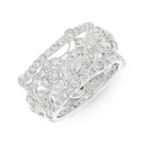 2.74ct 14k White Gold Diamond Flower Lady's Ring